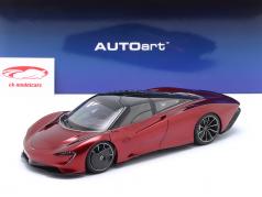 McLaren Speedtail year 2020 volcano red 1:18 AUTOart