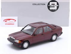 Mercedes-Benz 190E 1.8 Avantgarde (W201) Bouwjaar 1993 donkerrood 1:18 Triple9