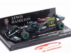 L. Hamilton Mercedes-AMG F1 W12 #44 100 GP sejr Sotchi formel 1 2021 1:43 Minichamps