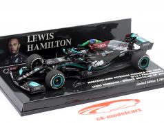 L. Hamilton Mercedes-AMG F1 W12 #44 ganhador Brasil GP Fórmula 1 2021 1:43 Minichamps