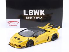 LB Silhouette Works Lamborghini Huracan GT 2019 黄色的 金属的 1:18 AUTOart