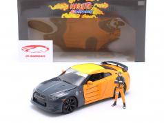 Nissan GT-R (R35) manga serie Naruto (2007-2017) med figur 1:24 Jada Toys
