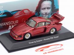 Porsche 935 Street Mansour Akram Ojjeh rouge métallique 1:43 Spark