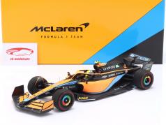 Lando Norris McLaren MCL36 #4 Bahrein GP formula 1 2022 1:18 Minichamps