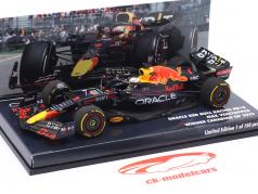 M. Verstappen Red Bull RB18 #1 ganhador Canadá GP Fórmula 1 Campeão mundial 2022 1:43 Minichamps