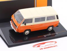 Volkswagen VW Typ 2 (T3) Caravelle year 1981 orange / beige 1:43 Ixo