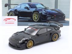 Porsche 911 (991.2) GT3 RS MR Manthey Racing 黑色的 1:18 Minichamps