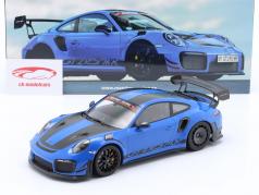 Porsche 911 (991.2) GT2 RS MR Manthey Racing blauw / zwart 1:18 Minichamps