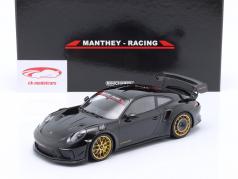 Porsche 911 (991.2) GT3 RS MR Manthey Racing 黑色的 1:18 Minichamps