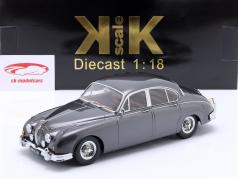 Jaguar MK II 3.8 LHD Baujahr 1959 dunkelgrau metallic 1:18 KK-Scale