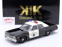 Dodge Monaco California Highway Patrol Год постройки 1974 черный / белый 1:18 KK-Scale