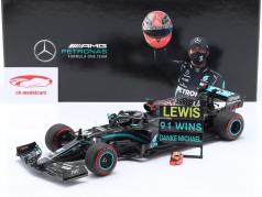 L. Hamilton Mercedes-AMG F1 W11 #44 91-й Win Eifel GP формула 1 2020 1:18 Minichamps