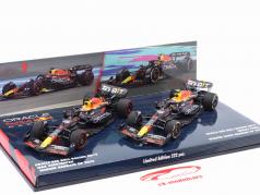 2-Car Set Verstappen #1 & Perez #11 winnaar Bahrein & Saoedi-Arabië GP formule 1 2023 1:43 Minichamps