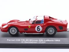 Ferrari 330 TRI #6 ganador 24h LeMans 1962 Gendebien, Hill 1:43 Ixo