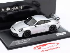 Porsche 911 (992) GT3 2021 plata dolomita metálico / negro llantas 1:43 Minichamps