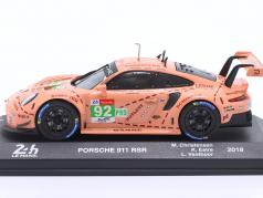 Porsche 911 RSR #92 优胜者 LMGTE-Pro 班级 Pink Pig 24h LeMans 2018 1:43 Altaya