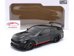 Ford Mustang Shelby GT500 Code Red 建設年 2022 黒 1:18 Solido