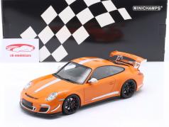 Porsche 911 (997.2) GT3 RS 4.0 Ano de construção 2011 laranja 1:18 Minichamps