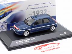 Peugeot 306 S16 Gendarmerie 1998 синий 1:43 Solido