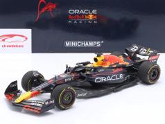 Max Verstappen Red Bull RB18 #1 winnaar Mexicaans GP formule 1 Wereldkampioen 2022 1:18 Minichamps