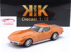 Chevrolet Corvette C3 Ano de construção 1972 laranja metálico 1:18 KK-Scale
