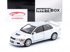 Mitsubishi Lancer Evolution VII RHD Bouwjaar 2001 zilver 1:24 WhiteBox
