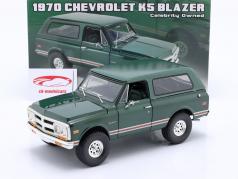 Chevrolet K5 Blazer 建设年份 1970 绿色的 1:18 GMP