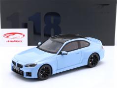 BMW M2 (G87) 建设年份 2023 蓝色的 1:18 GT-Spirit