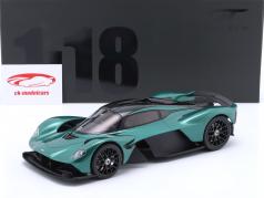 Aston Martin Valkyrie Год постройки 2021 гоночный зеленый 1:18 GT-Spirit