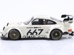 Porsche 911 (964) RWB Rauh-Welt Coast Cycles Anno di costruzione 2020 bianco 1:18 GT-Spirit