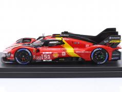 Ferrari 499P #51 vinder 24h LeMans 2023 Pier Guidi, Calado, Giovinazzi 1:43 Looksmart