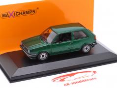 Volkswagen VW Golf II Año de construcción 1985 verde oscuro metálico 1:43 Minichamps