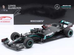 L. Hamilton Mercedes-AMG F1 W11 #44 优胜者 英国人 GP 公式 1 世界冠军 2020 1:18 Minichamps