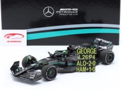 G. Russell Mercedes-AMG F1 W14 #63 7-е место Бахрейн GP формула 1 2023 1:18 Minichamps