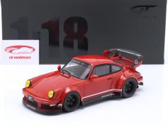 Porsche 911 RWB Rauh-Welt Body Kit Painkiller vermelho 1:18 GT-Spirit