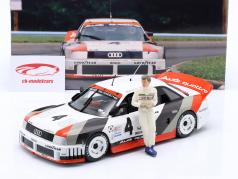 Set Walter Röhrl: Audi 90 IMSA GTO #4 Watkins Glen 1989 med figur 1:18 WERK83
