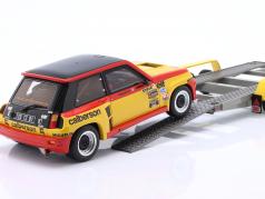 3-Car Rallye セット： Renault R30 & R5 Turbo 1979 と トレーラー 1:18 OttOmobile