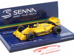 Ayrton Senna Lotus 99T Грязный версия #12 победитель Монако GP формула 1 1987 1:43 Minichamps
