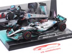 G. Russell Mercedes-AMG F1 W13 #63 1º Pole Hungria GP Fórmula 1 2022 1:43 Minichamps