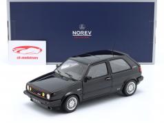 Volkswagen VW Golf 2 GTi Match Baujahr 1989 schwarz metallic 1:18 Norev