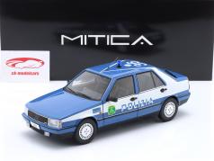 Fiat Croma CHT policía Italia Año de construcción 1987 azul / blanco 1:18 Mitica
