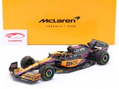 Lando Norris McLaren MCL36 #4 4º Cingapura GP Fórmula 1 2022 1:18 Minichamps