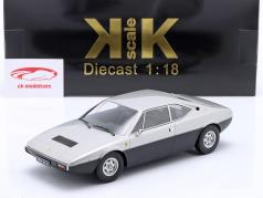 Ferrari 308 GT4 建設年 1974 銀 / 鈍い 黒 1:18 KK-Scale