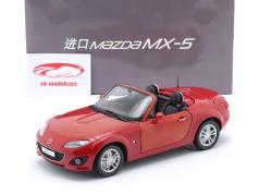 Mazda MX-5 建設年 2005-2015 赤 1:18 Paudi