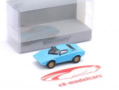 Lancia Stratos Ano de construção 1974 Azul claro 1:87 Minichamps