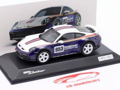 Porsche 911 (992) Dakar #953 Roughroads Rallye diseño paquete 1:43 Spark
