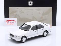 Mercedes-Benz C200 (W202) Ano de construção 1993-1996 branco polar 1:18 Norev