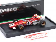 C. Regazzoni Ferrari 312B #4 ganhador Itália GP Fórmula 1 1970 1:43 Brumm