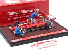 Gilles Villeneuve Ferrari 126C Turbo #27 Test Fiorano 公式 1 1982 1:43 Brumm