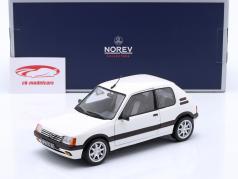 Peugeot 205 GTi 1.9 Anno di costruzione 1989 meije bianco 1:18 Norev